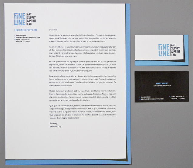 Stationery for the Identity